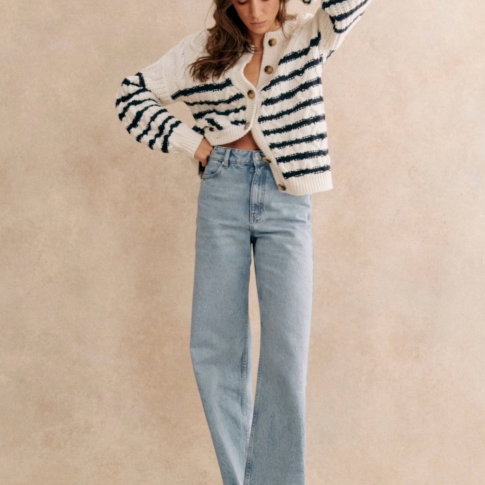 Sezane wide leg jeans